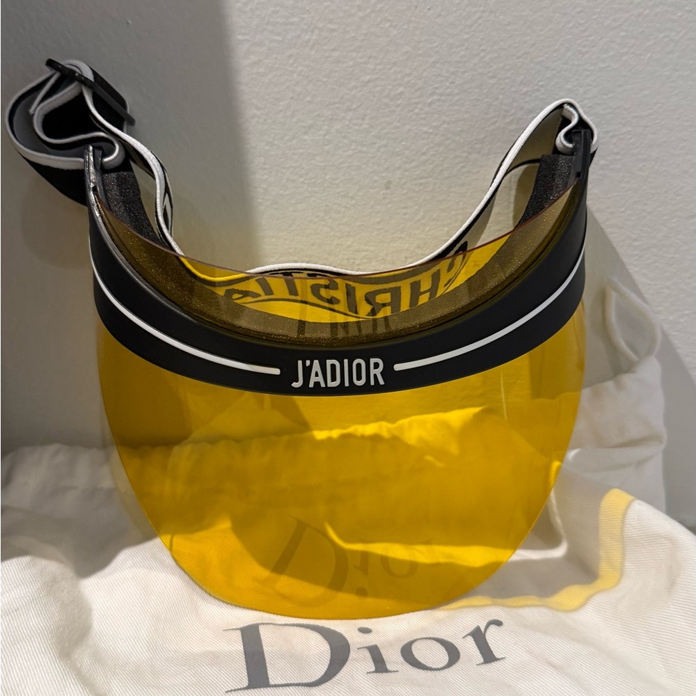 Dior J'Adior Black and Yellow Visor